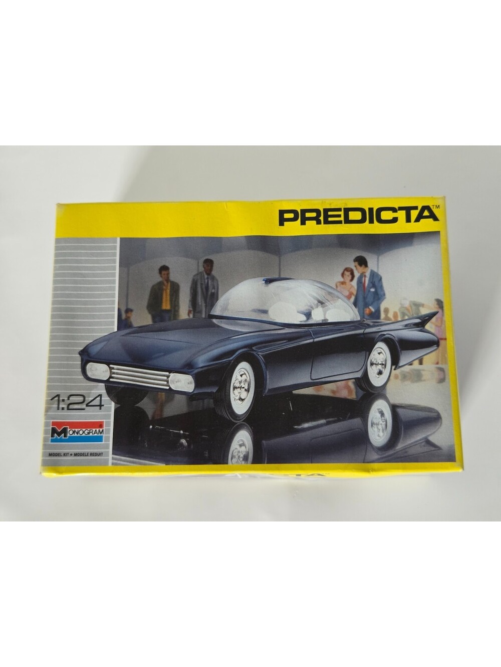 Monogram Predicta 1/24 Scale Futuristic Car Model Kit Partially Assembled